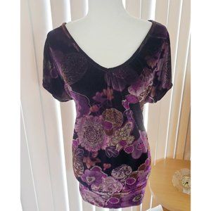 Double Take Womens Short Sleeve Blouse